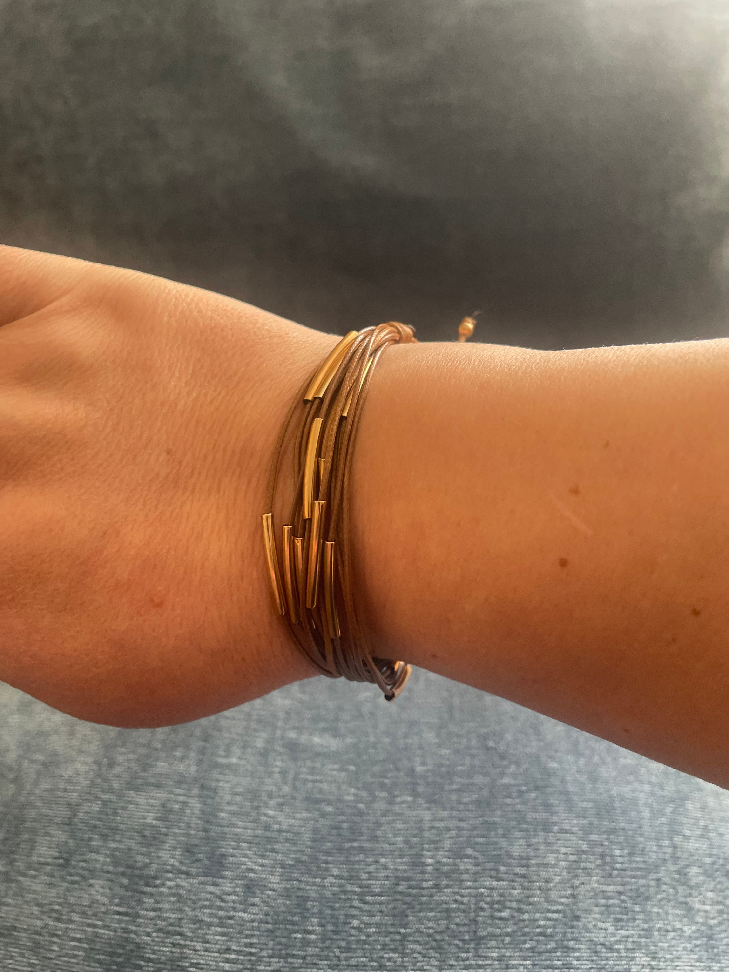 Strappy bracelet - brown