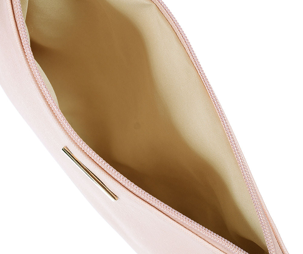 Flat Clutch Bag Pastel Pink - Liven Boutique