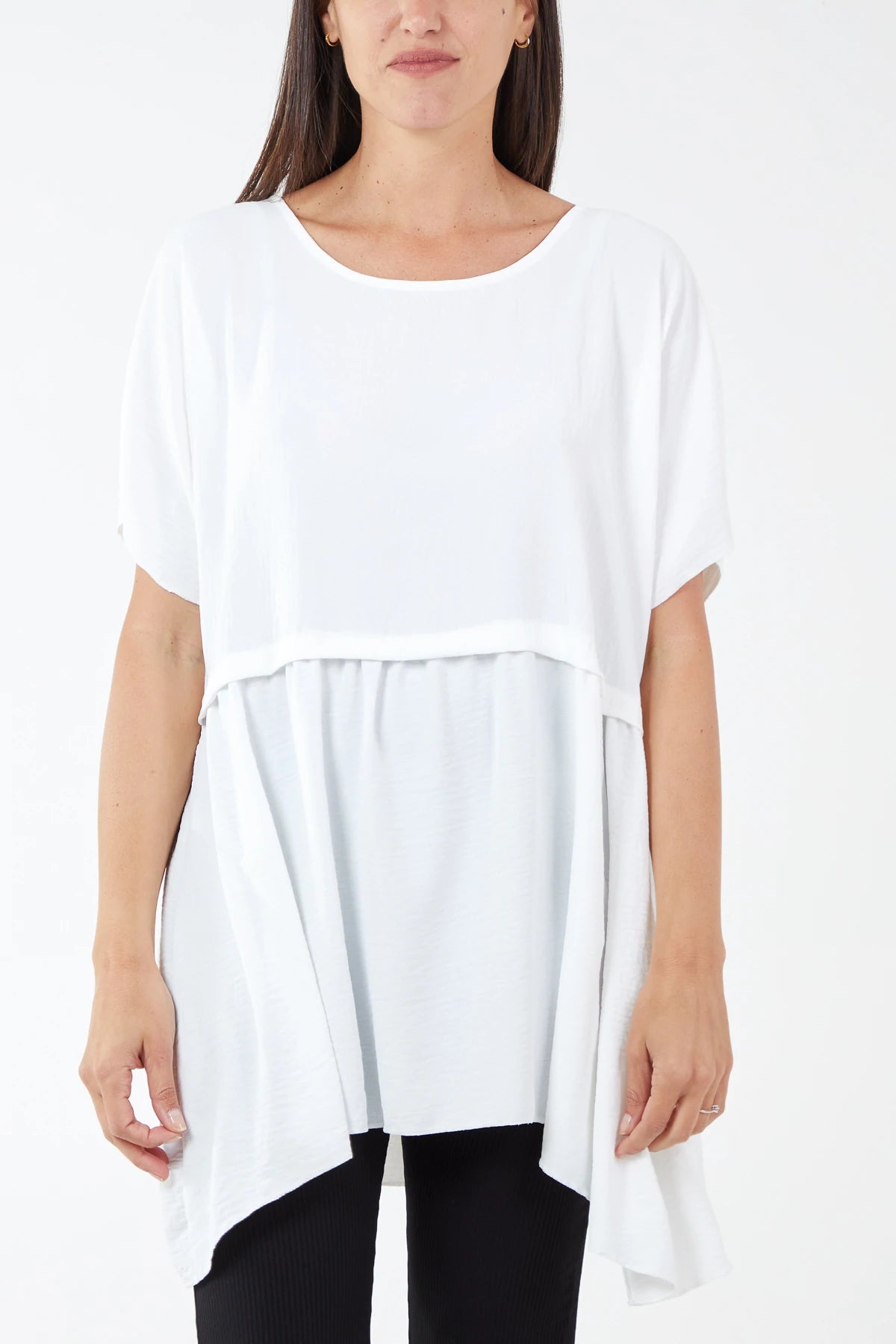 Paige Oversized Top - White