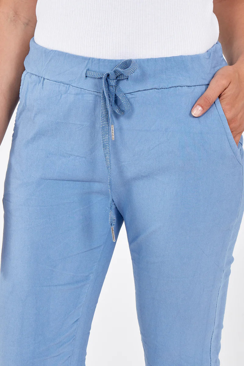 Fizz Plain Magic Pants - Blue