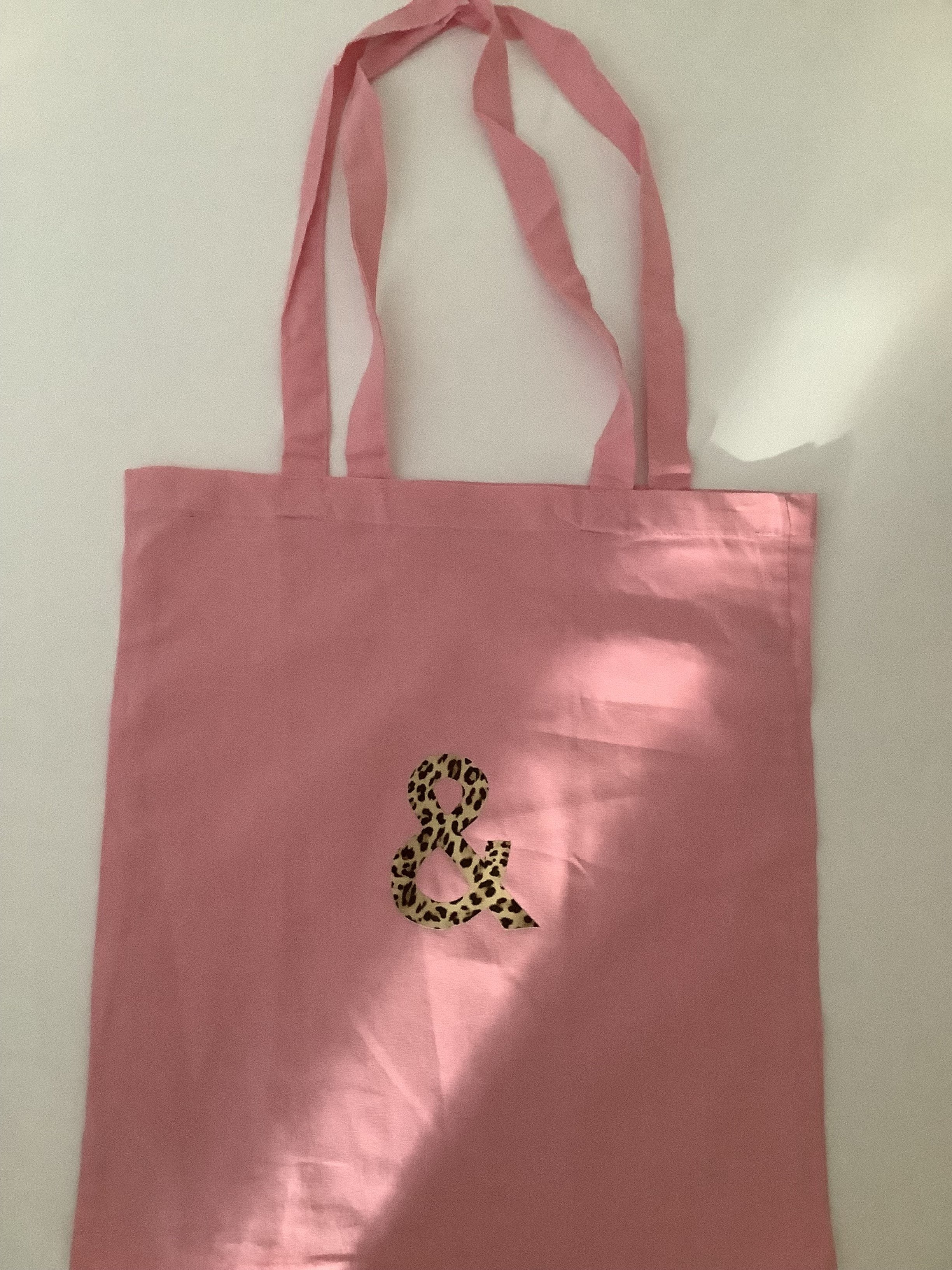 Liven Leopard & Printed Shopping Bag - Pink